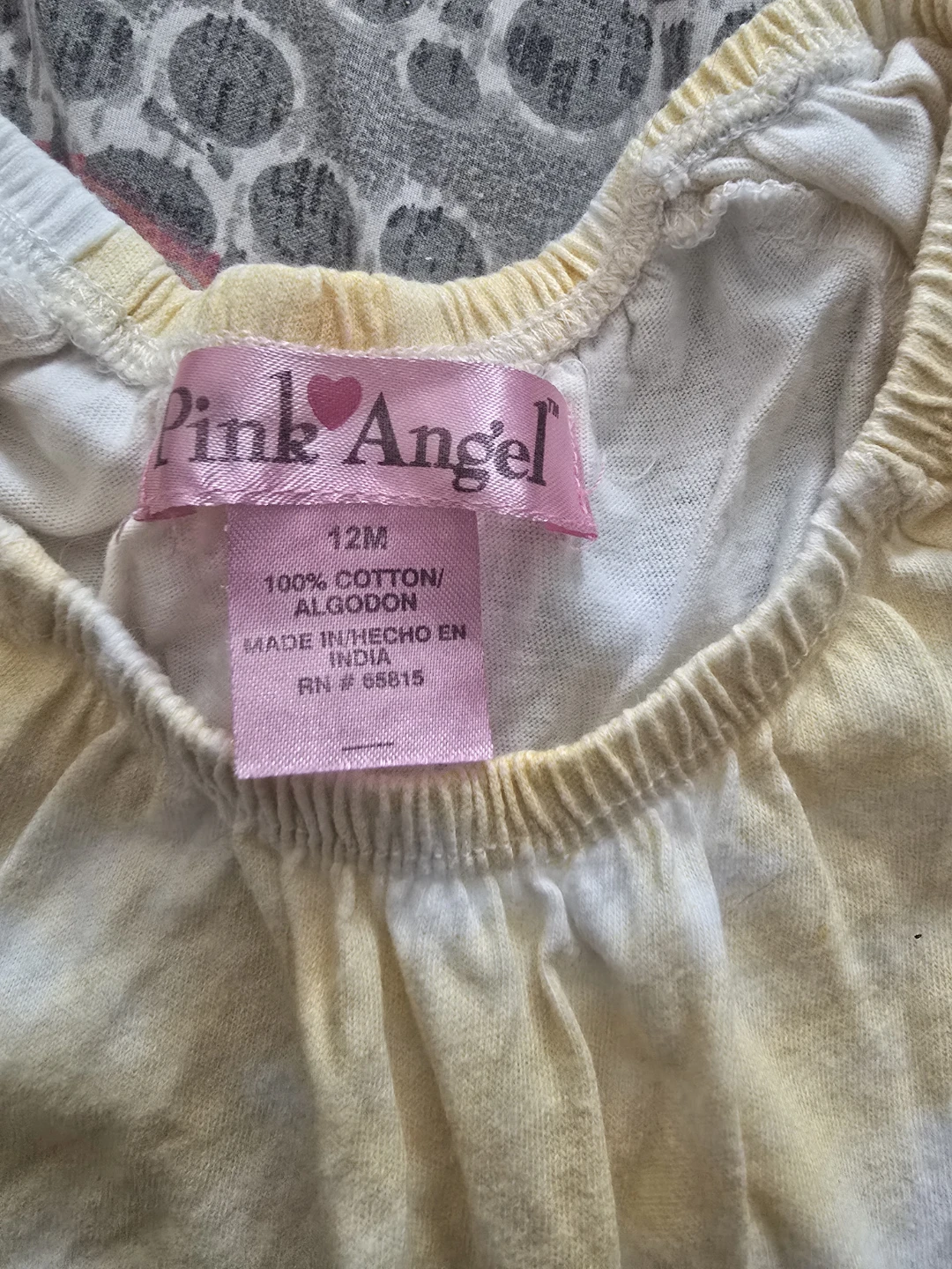 ⚽️ Pink Angel Tie-Dye Romper Size 12M - photo 2