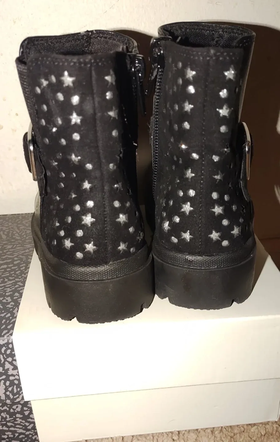 Black Star Combat Boots Toddler Size 8 - photo 2