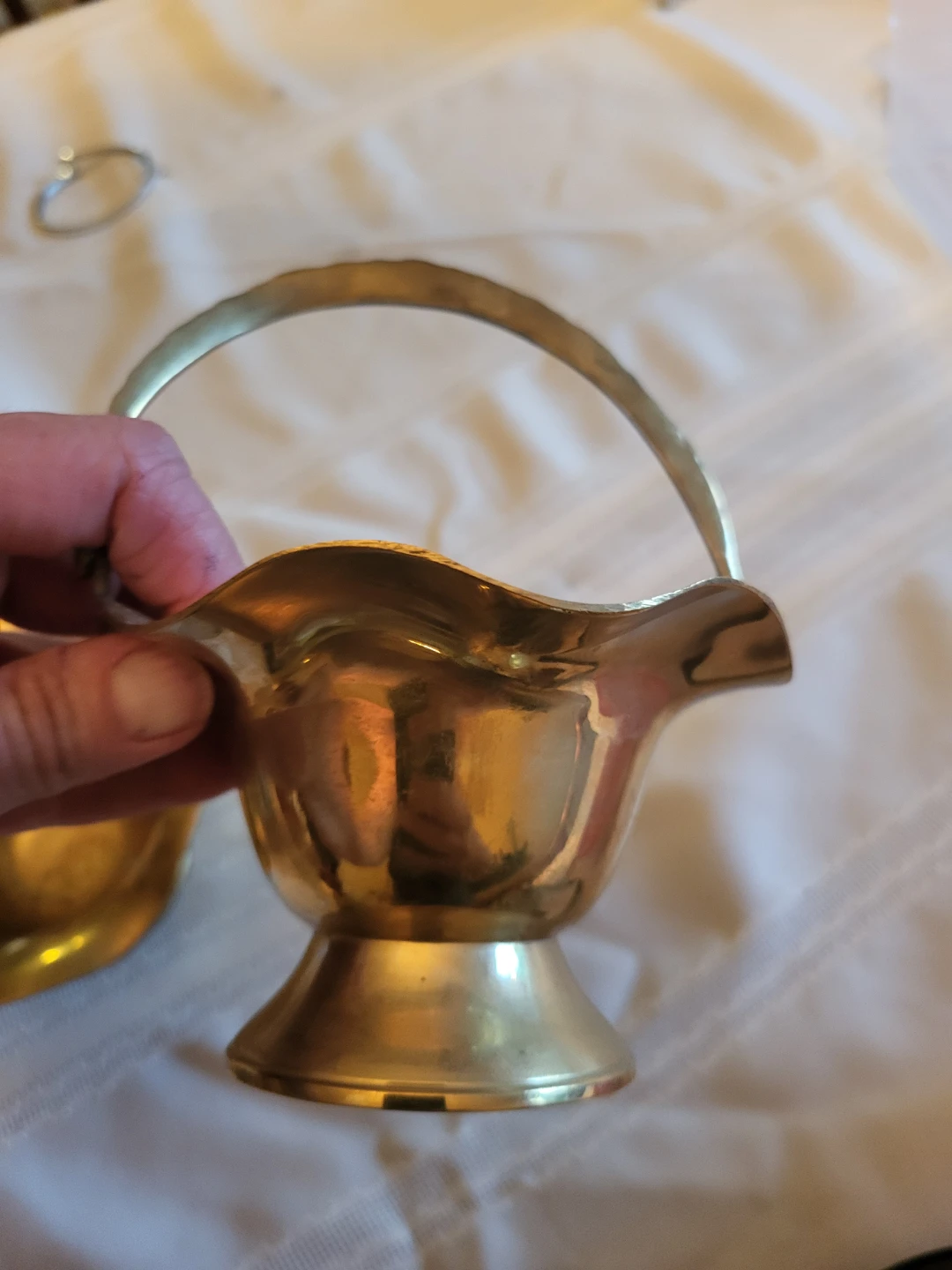Brass Vintage Decorative Baskets Set of 2 - photo 3