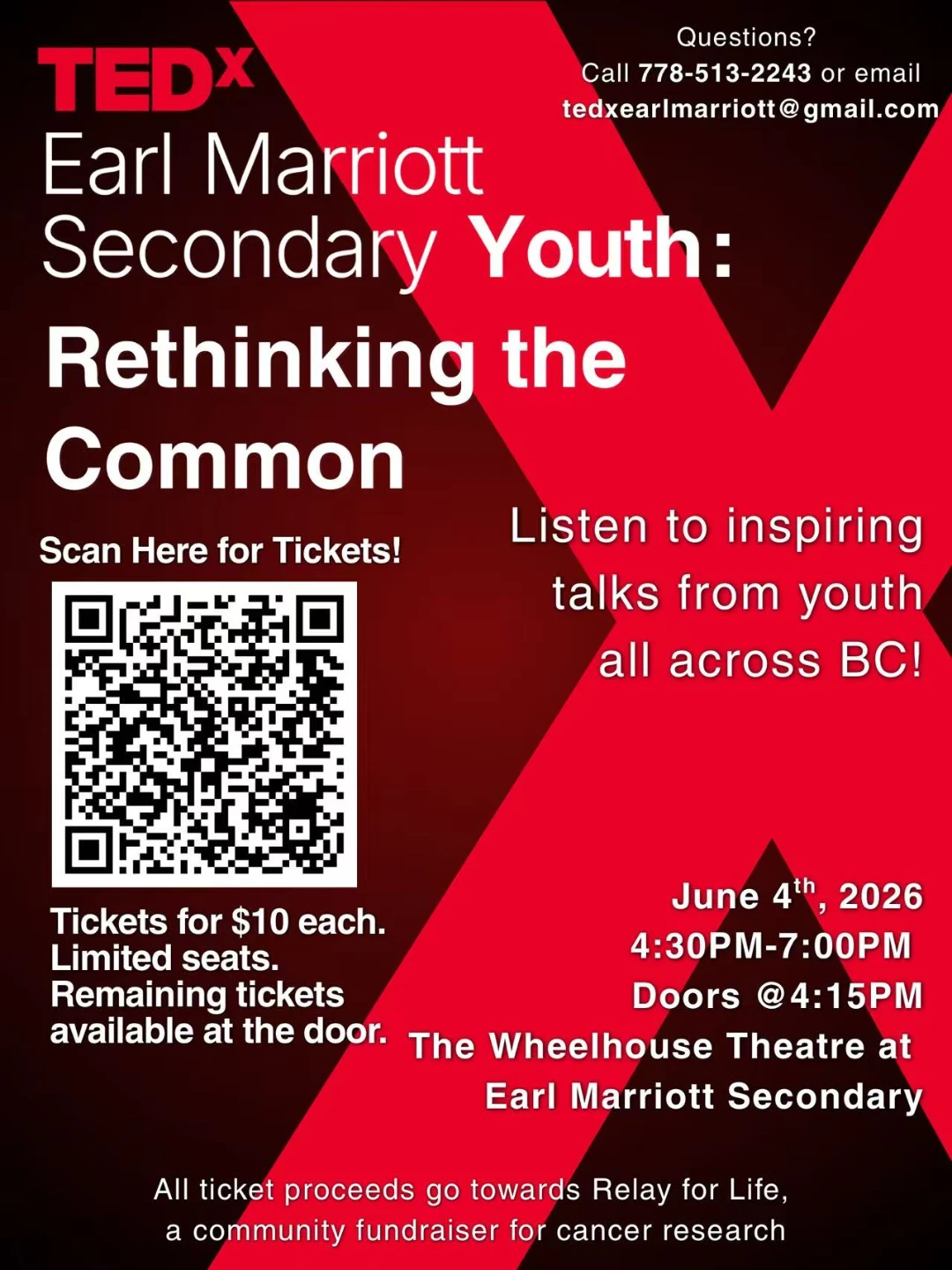 TEDx Earl Marriott Secondary Youth: Rethinking
