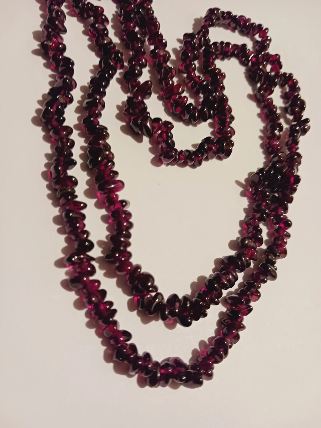 Genuine Deep Red Garnet Stone Necklace - photo 4