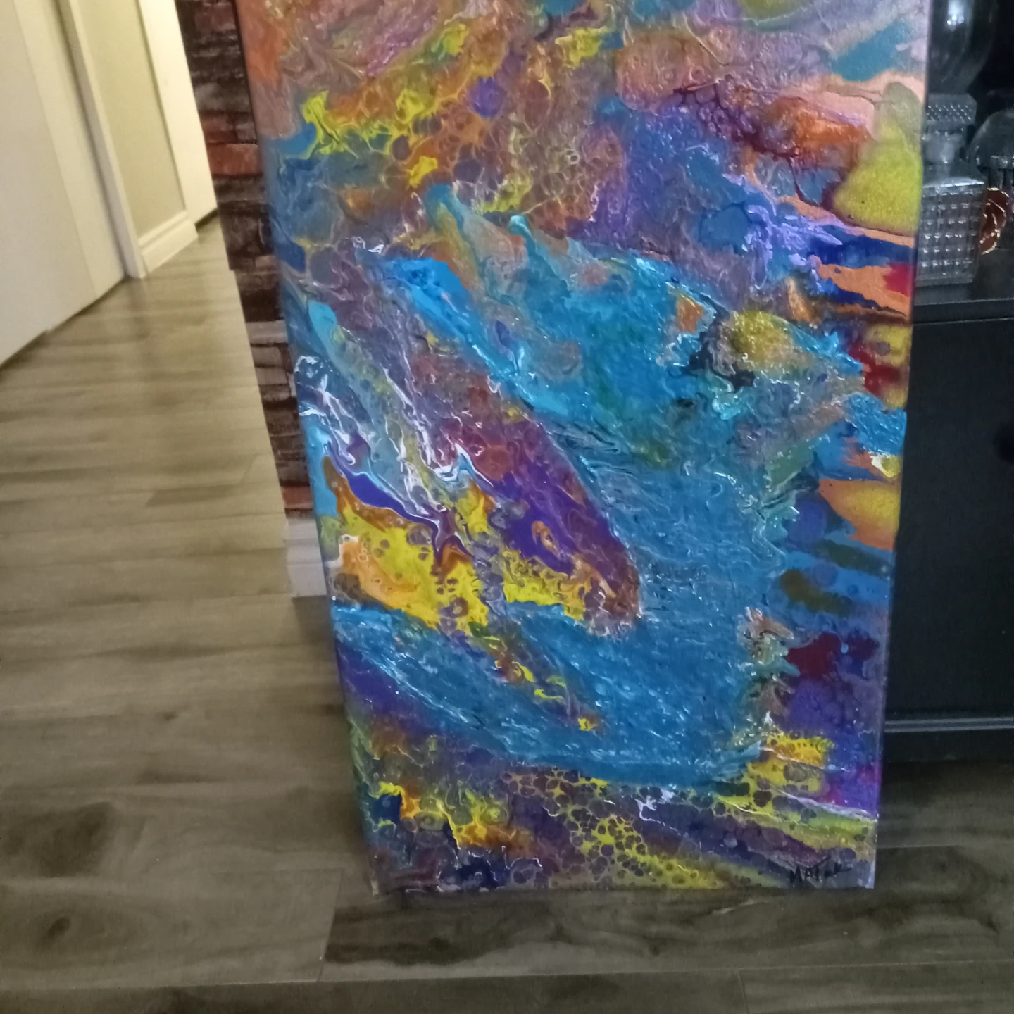 Abstract Pour Painting - photo 5