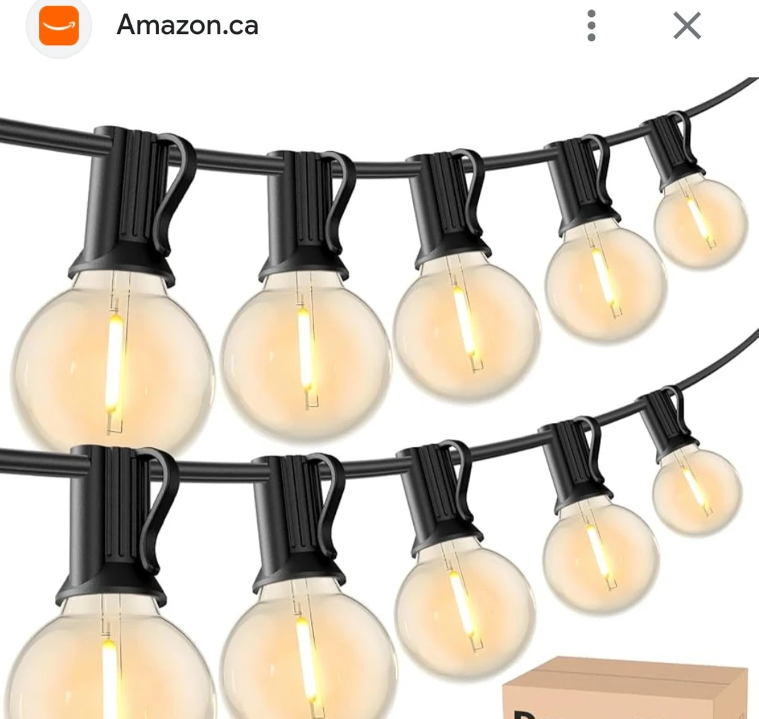 Brightown Clear G40 Globe String Lights - photo 2