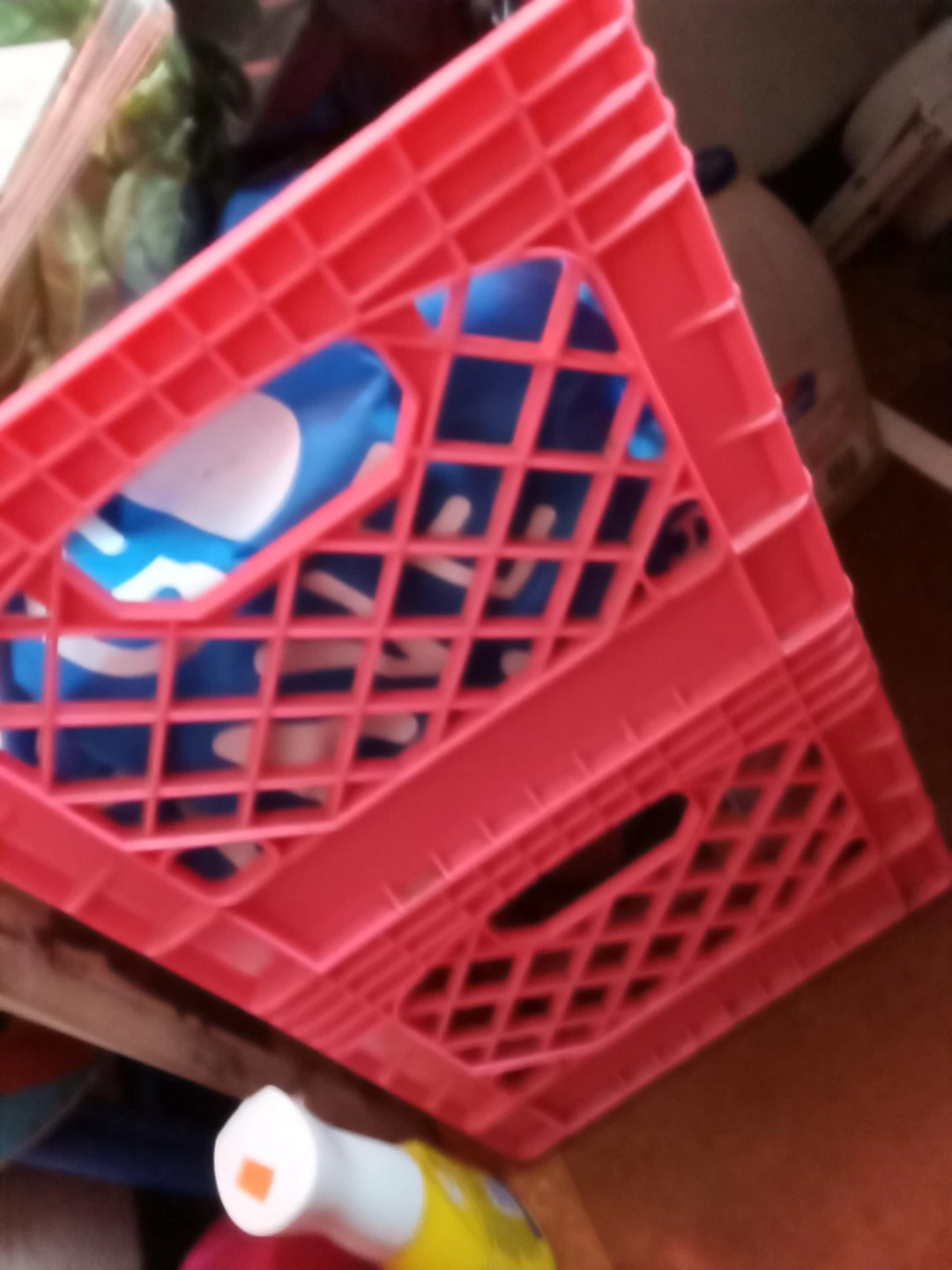 Pink Milk Crate