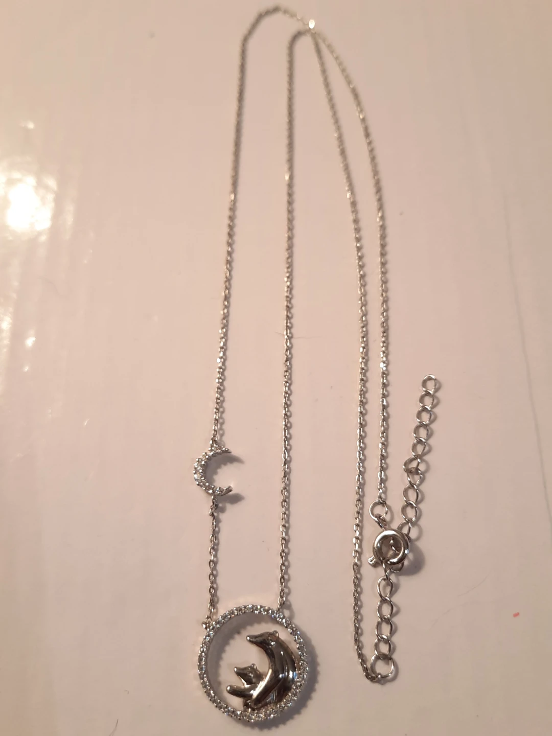 Bear mother and baby Moon Necklace - photo 4
