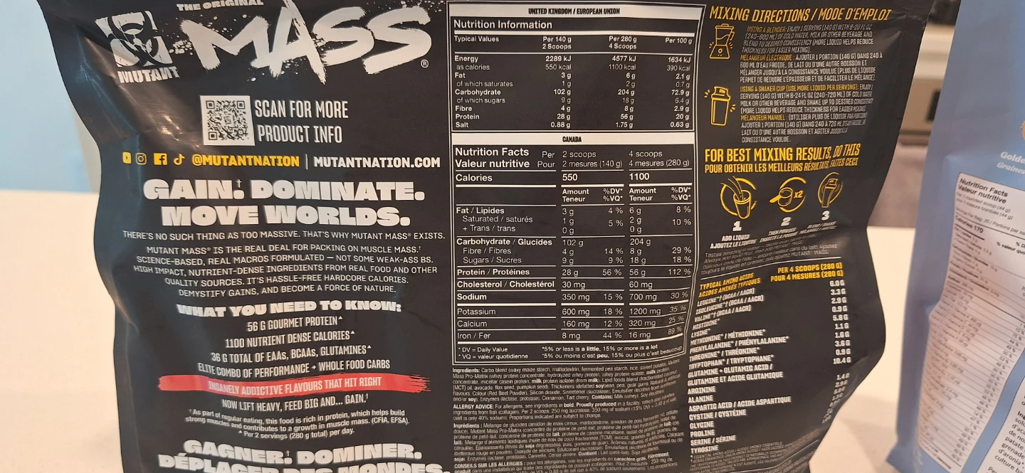Mutant The Original Mass Muscle Mass Gainer - photo 2