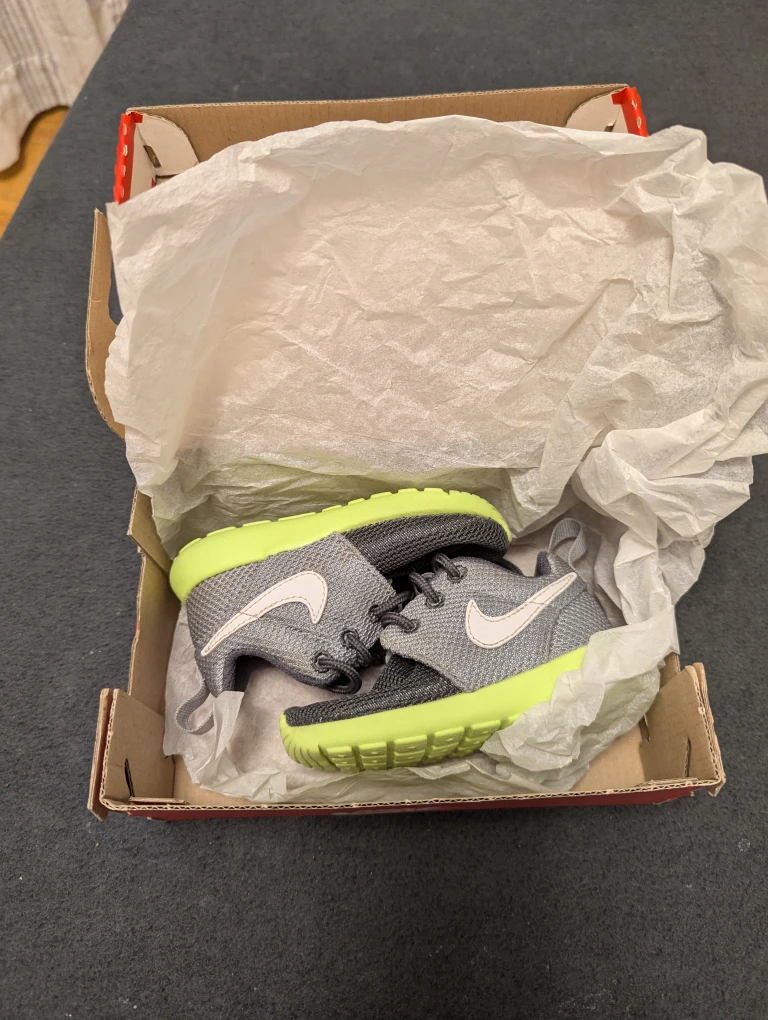 Nike Rosherun (PS/TD) Toddler Shoes - Grey/Volt
