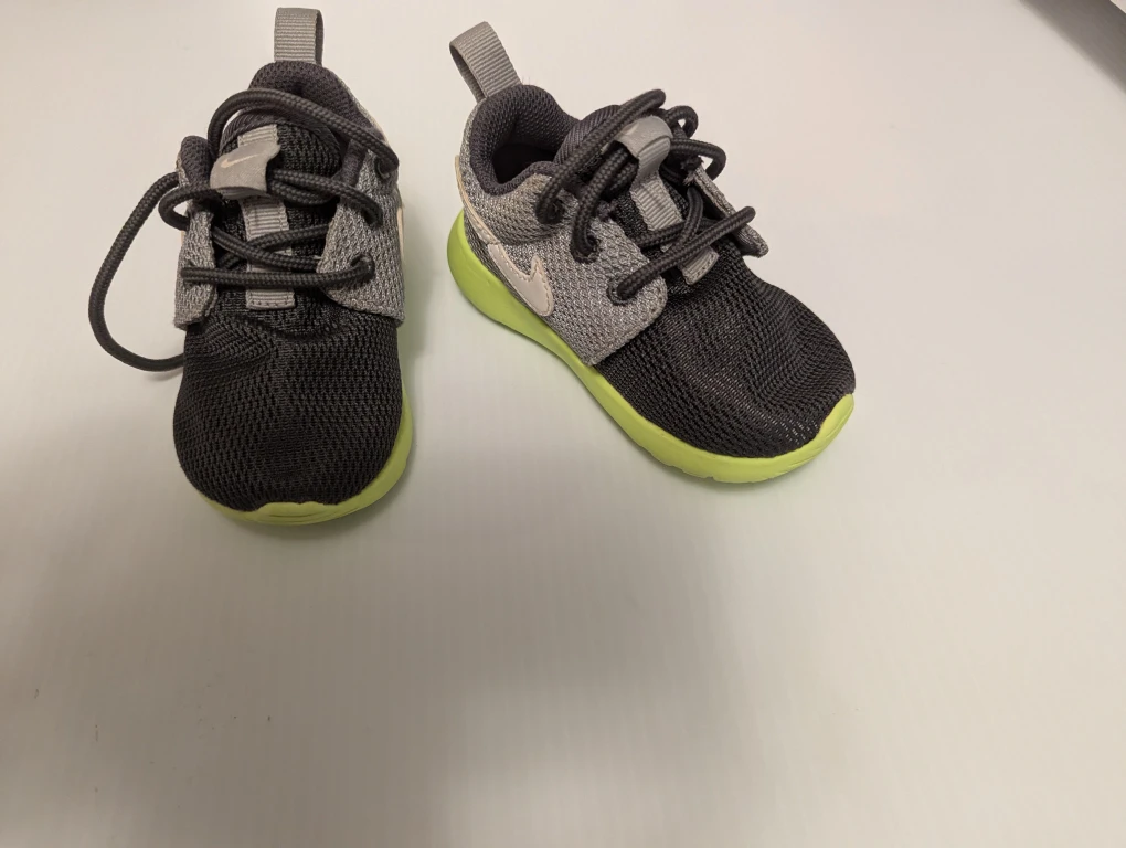 Nike Rosherun (PS/TD) Toddler Shoes - Grey/Volt - photo 2