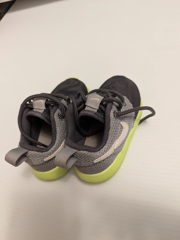 Nike Rosherun (PS/TD) Toddler Shoes - Grey/Volt - photo 3