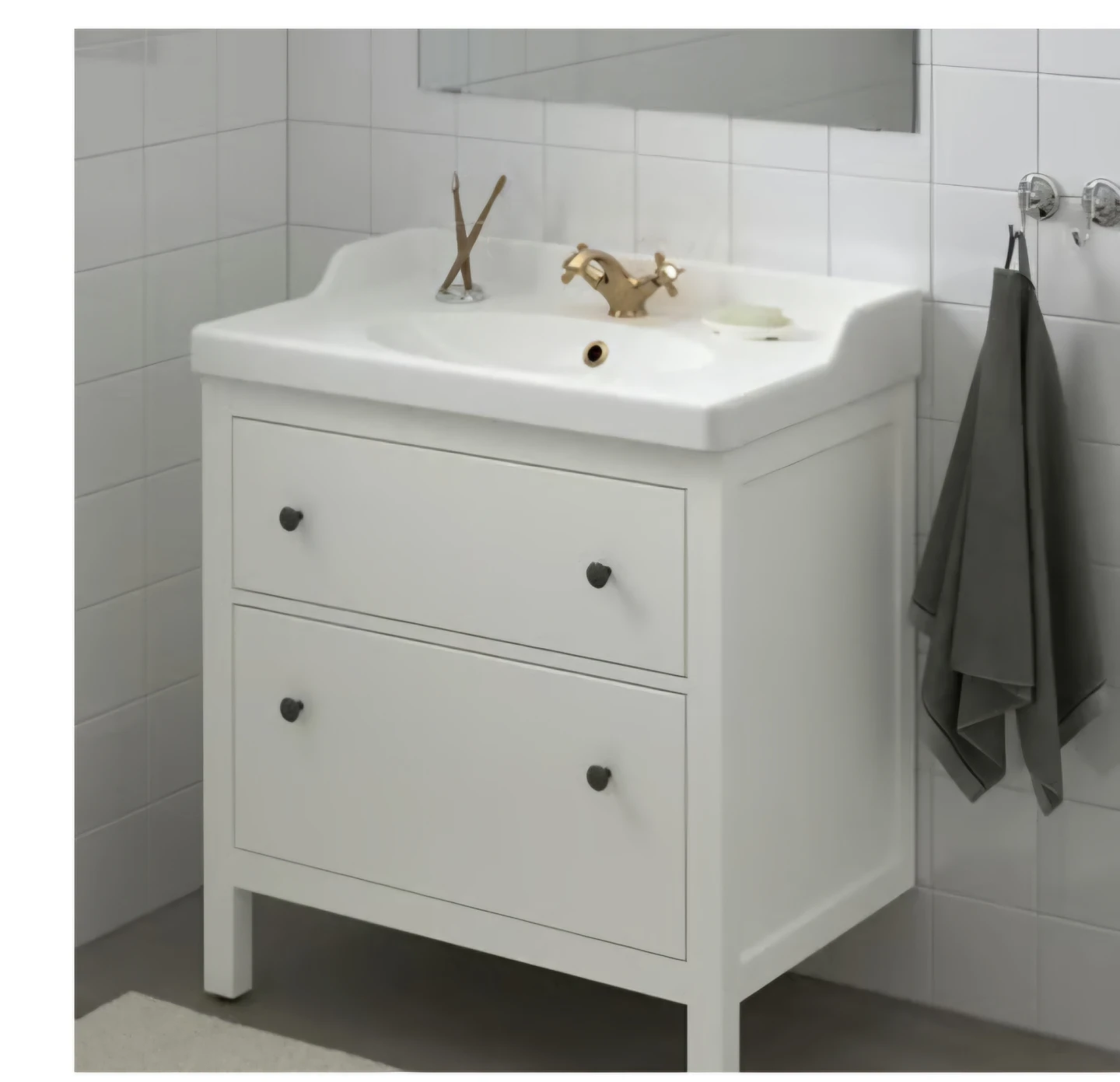 IKEA Hemnes Bathroom Vanity with Sink