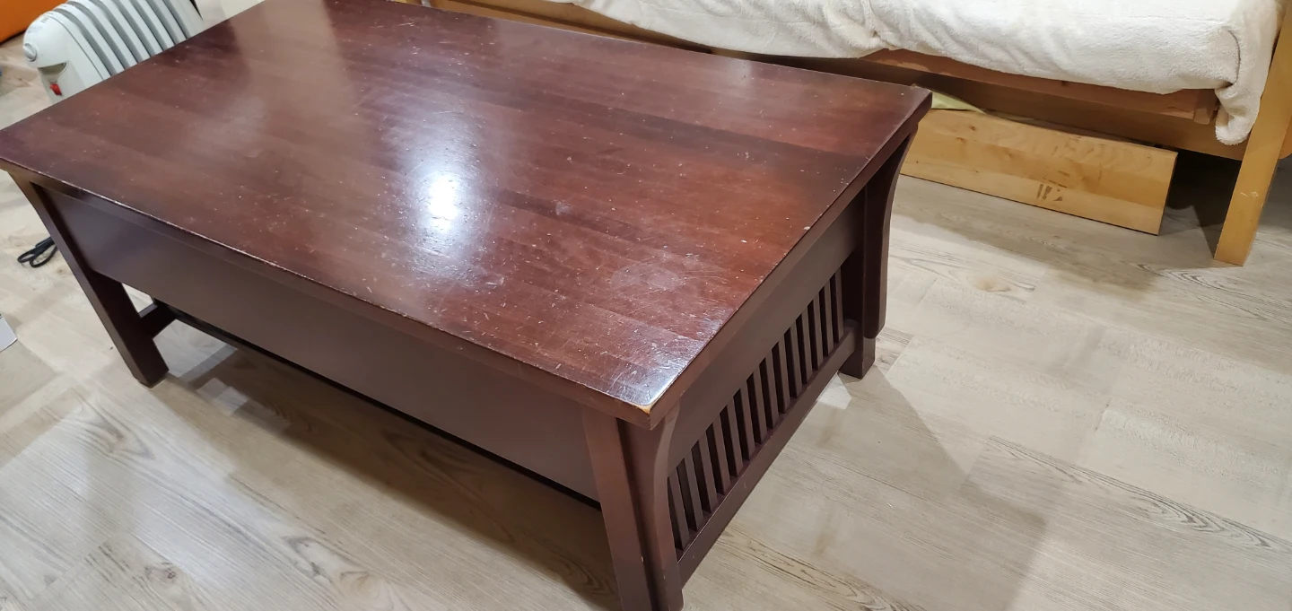 Pottery Barn Wooden Coffee Table with Drawers - photo 2