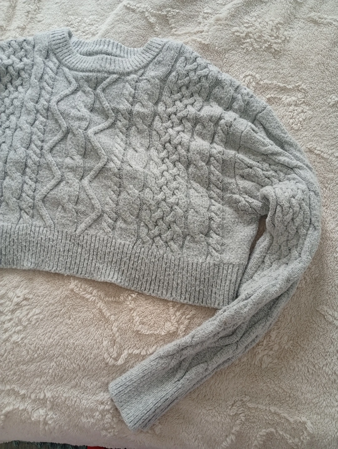 Cable Knit Cropped Sweater - photo 3
