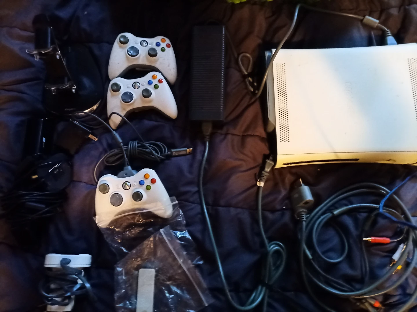 Xbox 360 Console with Games and Controllers