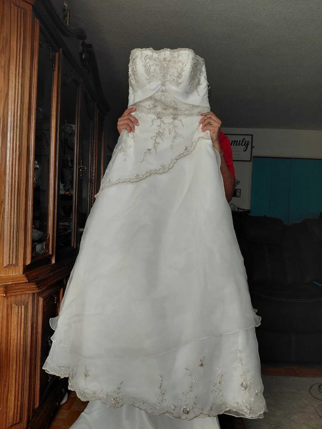Strapless Wedding Dress with Beading - photo 4