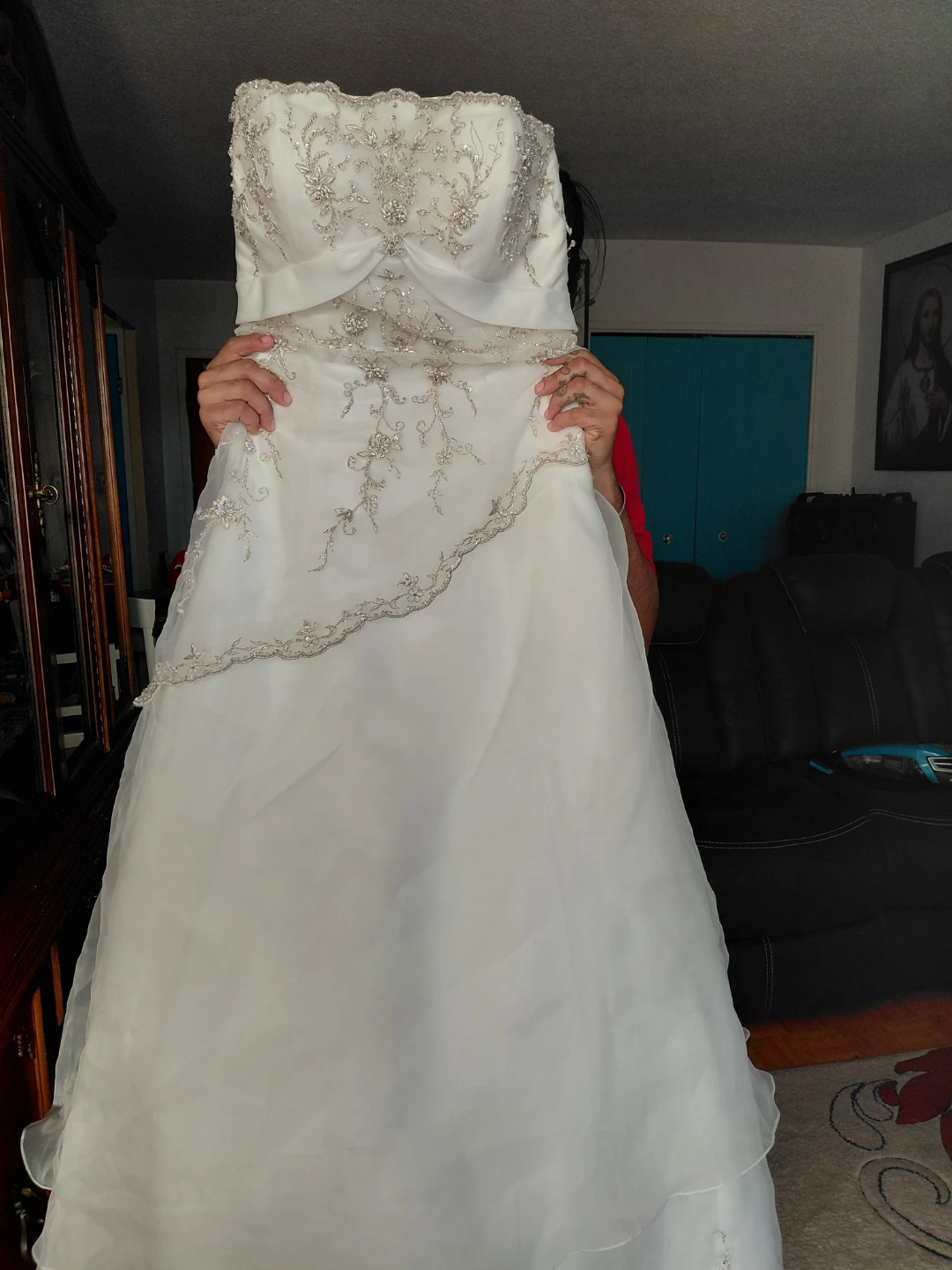 Strapless Wedding Dress with Beading - photo 5