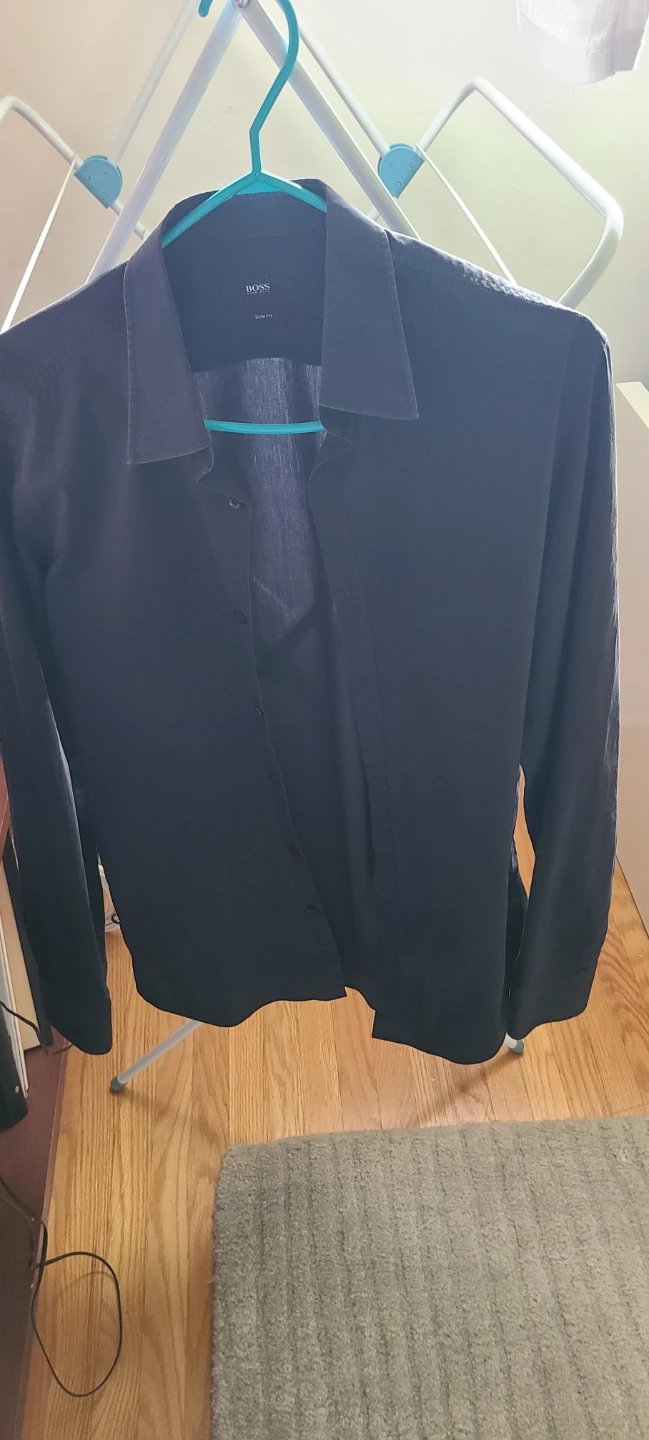 Black BOSS Hugo Dress Shirt ⚽
