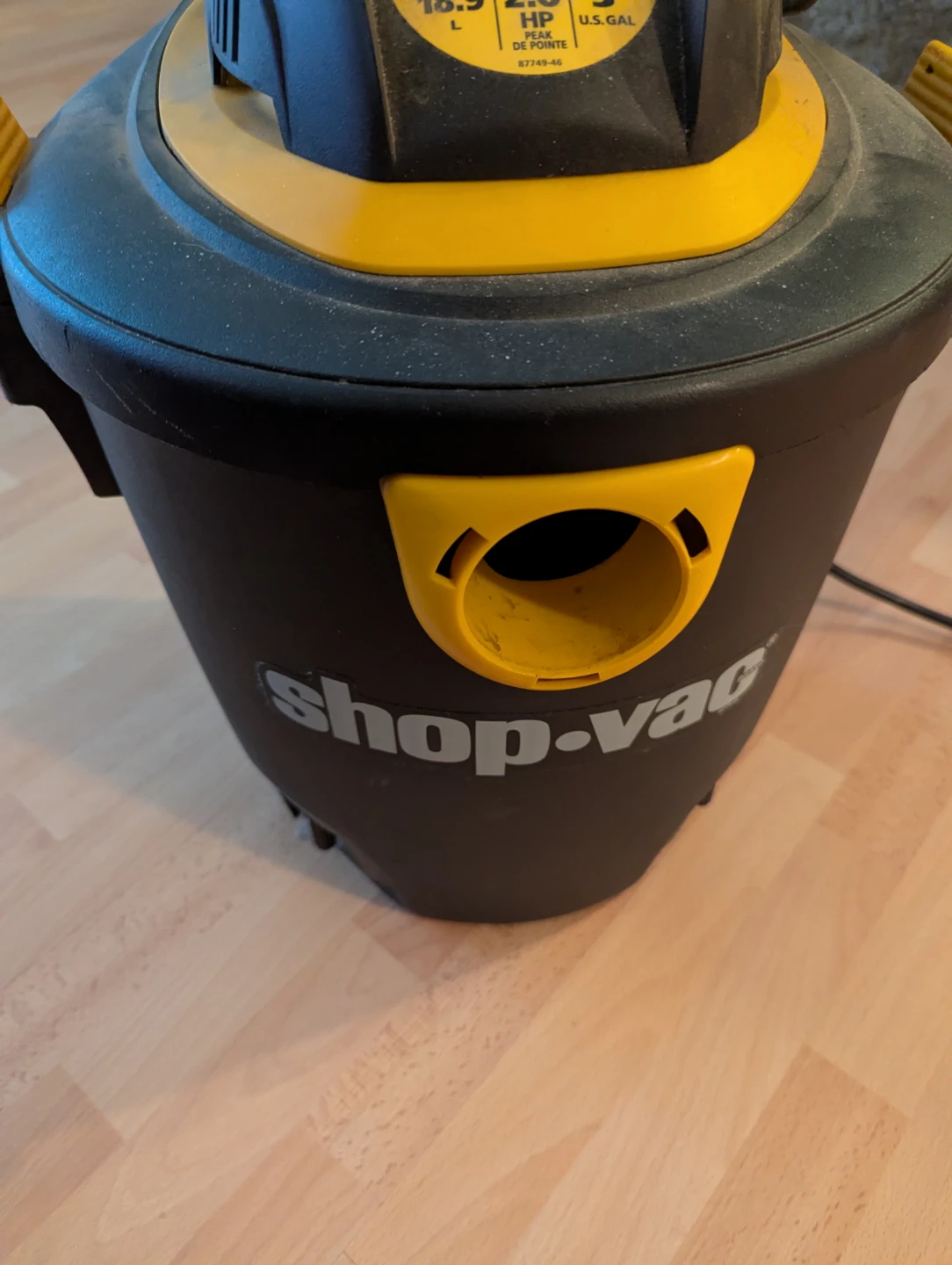 *BASE ONLY* Shop-Vac 2.0 Peak HP, 19-L THERE ARE NO OTHER PIECES - photo 2