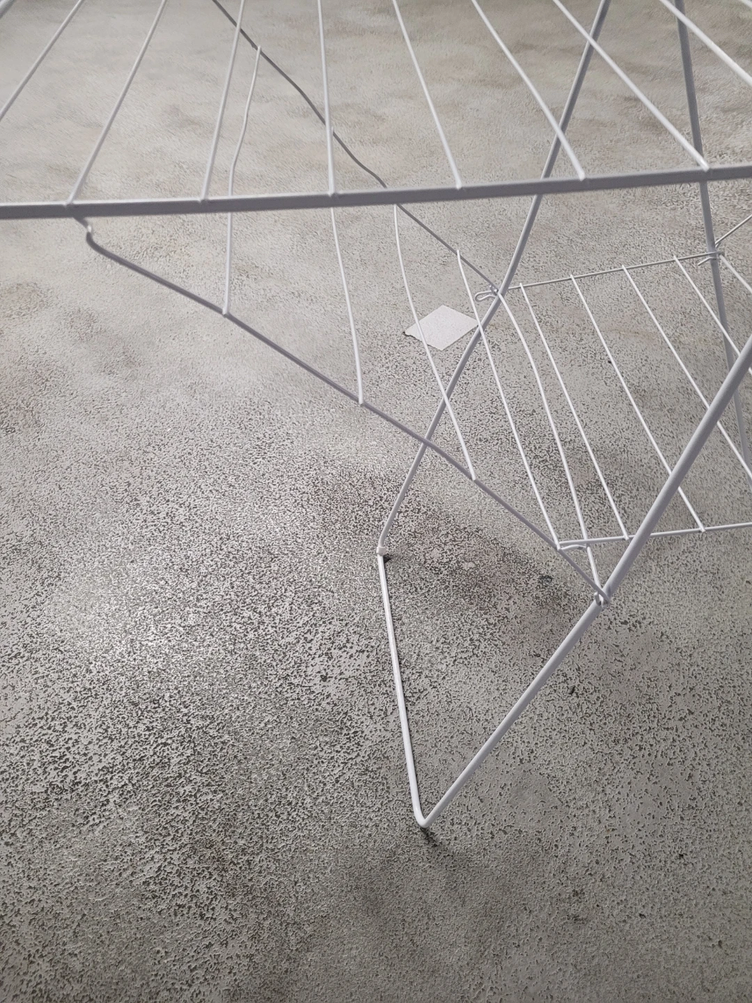 White Folding Clothes Drying Rack - photo 2