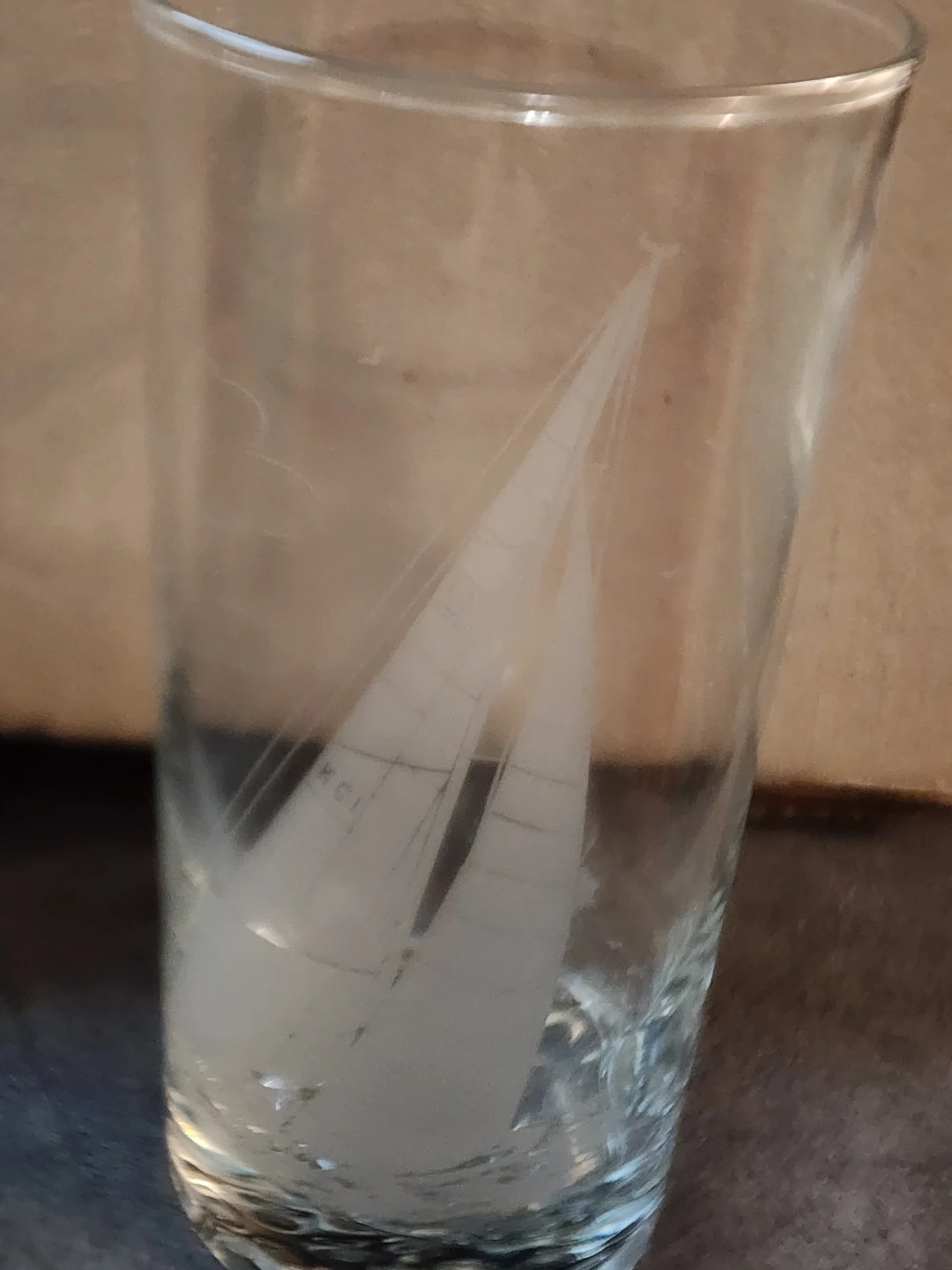 Set of 5 Etched Nuatical Glasses - photo 2