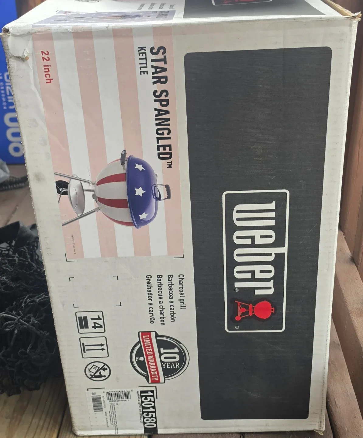 Weber Star Spangled Kettle Charcoal Grill