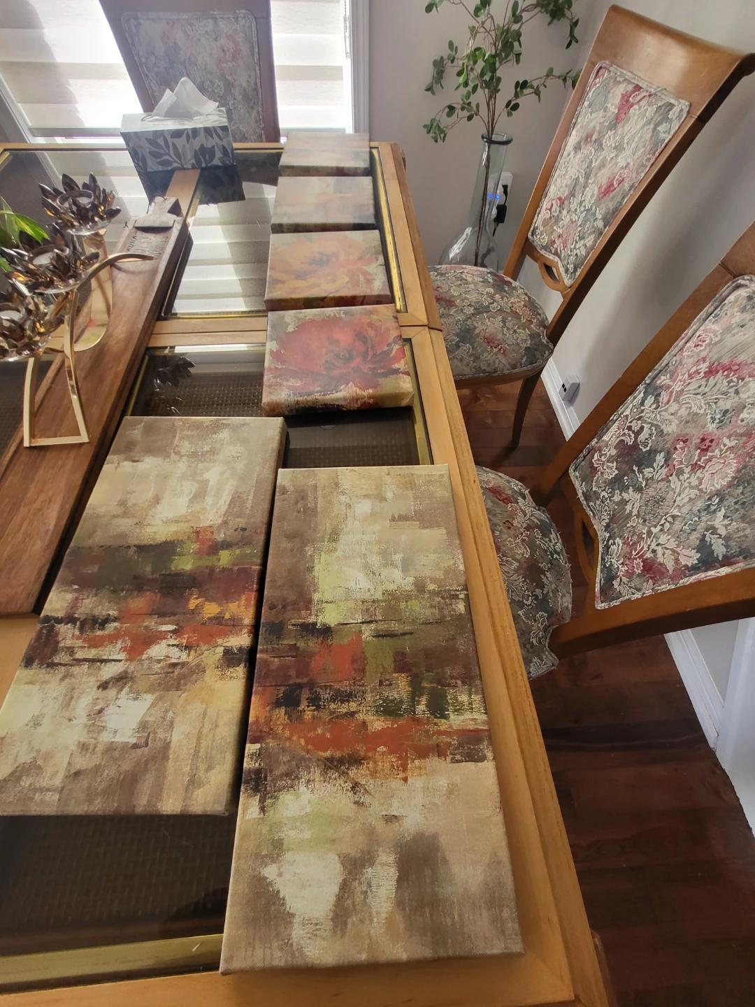 Set of Abstract and Seashell Canvas Art Prints