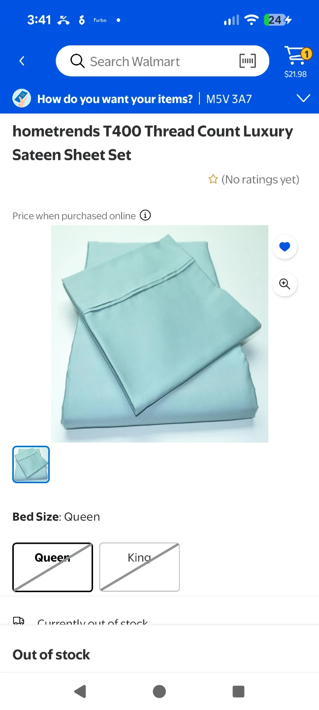 Hometrends T400 Thread Count Teal Queen Sateen Sheet Set - photo 5