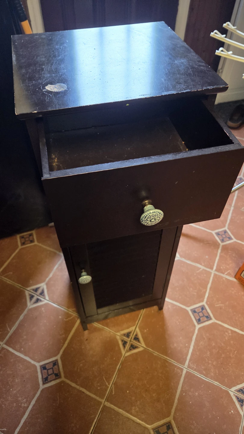 Nightstand with Drawer and Cabinet - photo 2
