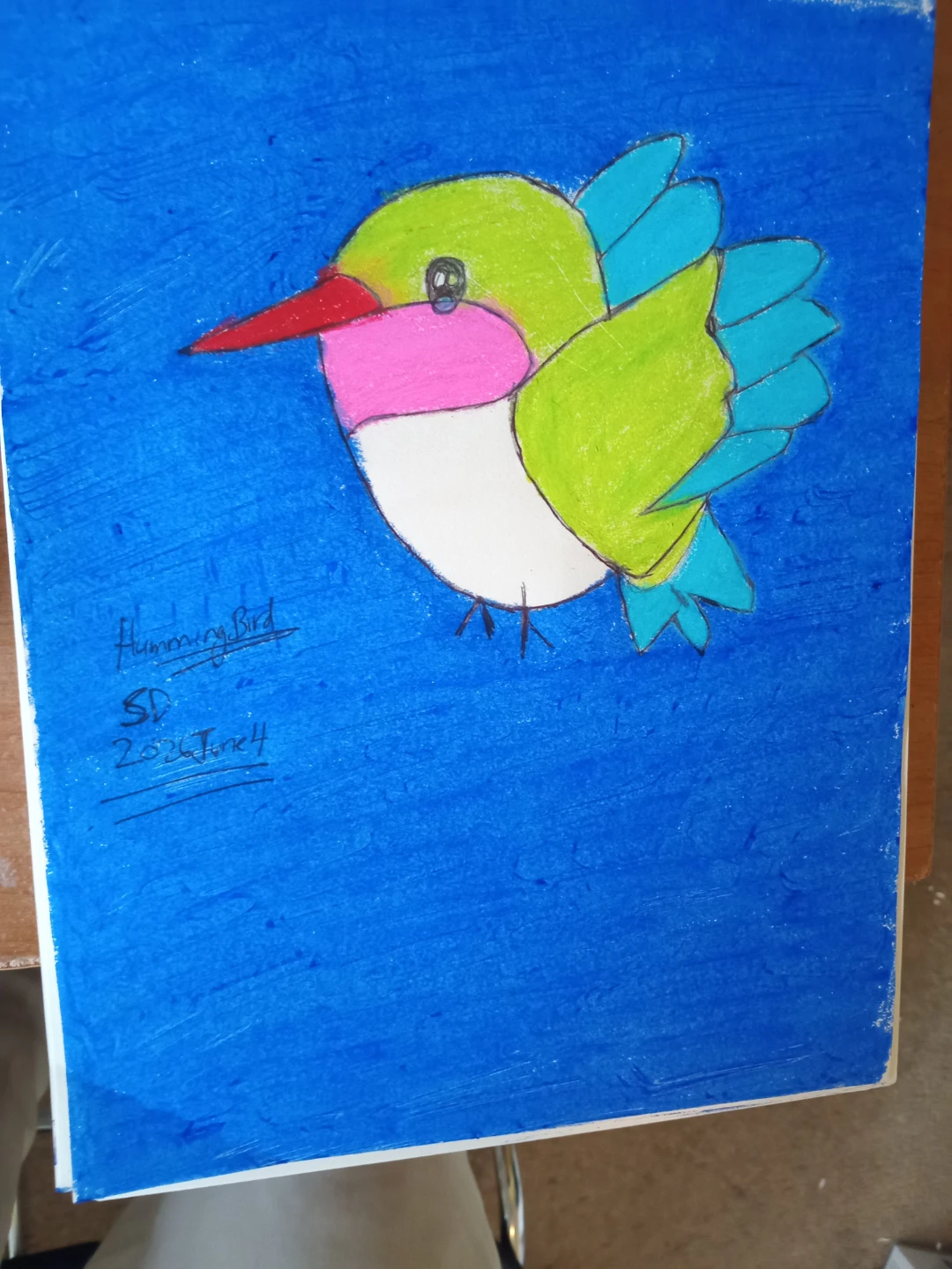 Hummingbird Drawing Illustration by Custom Artist - photo 3