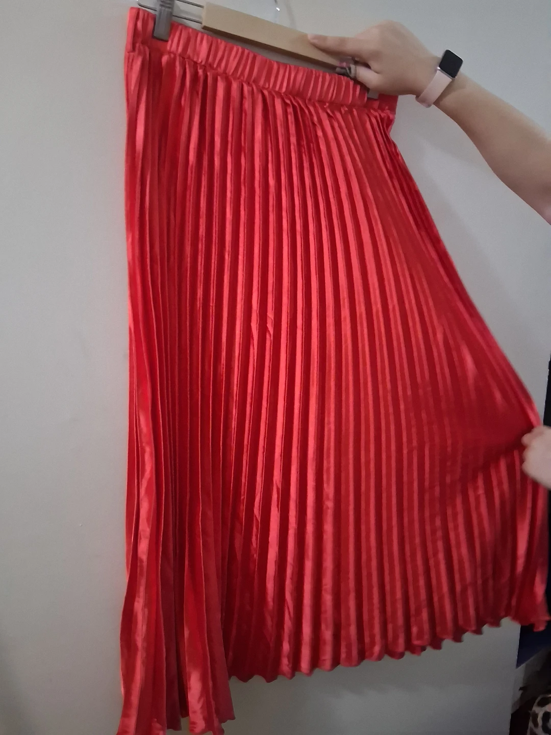 Red Pleated Skirt - photo 3
