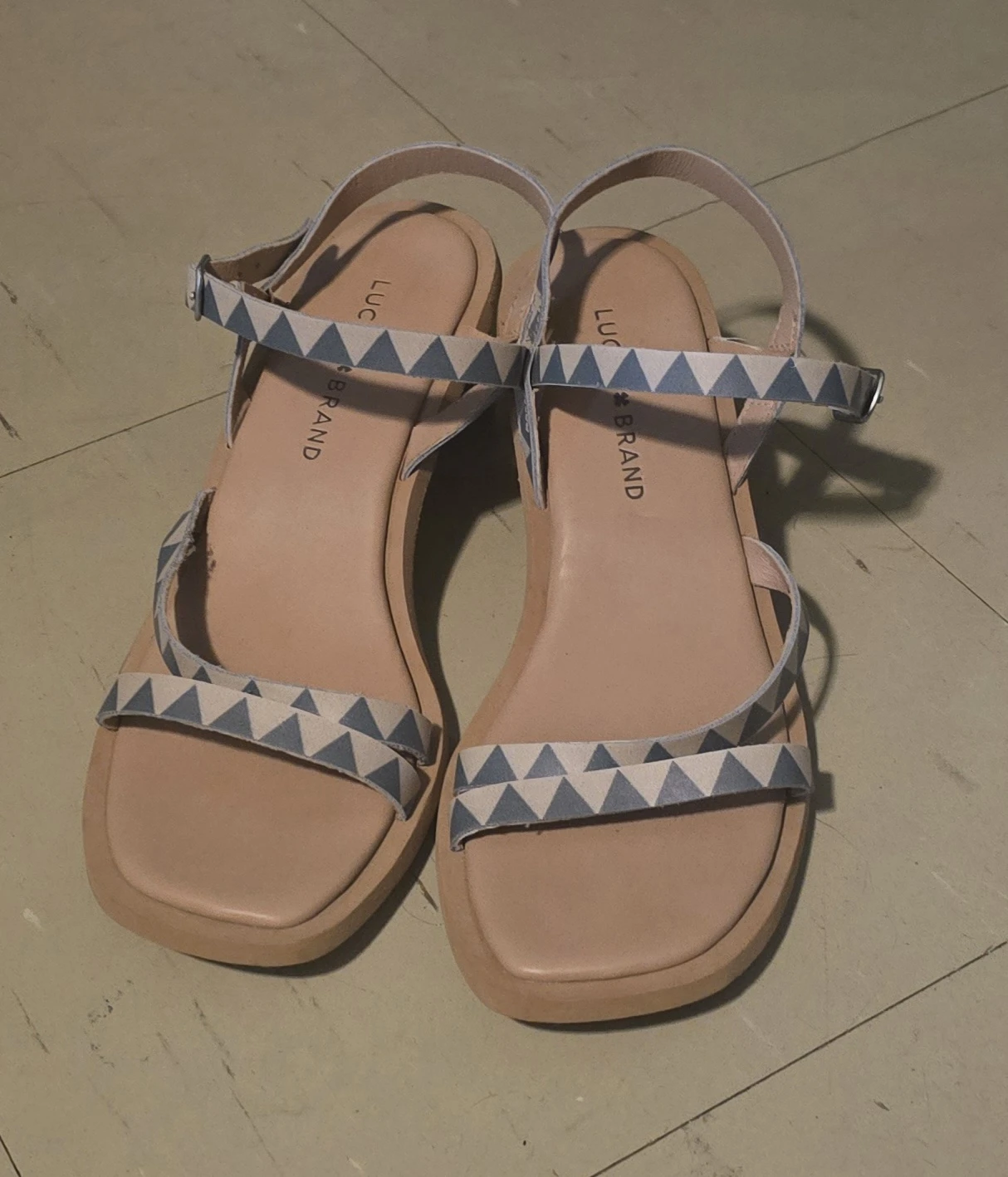 Lucky Brand Women's Strappy Block Heel Sandals