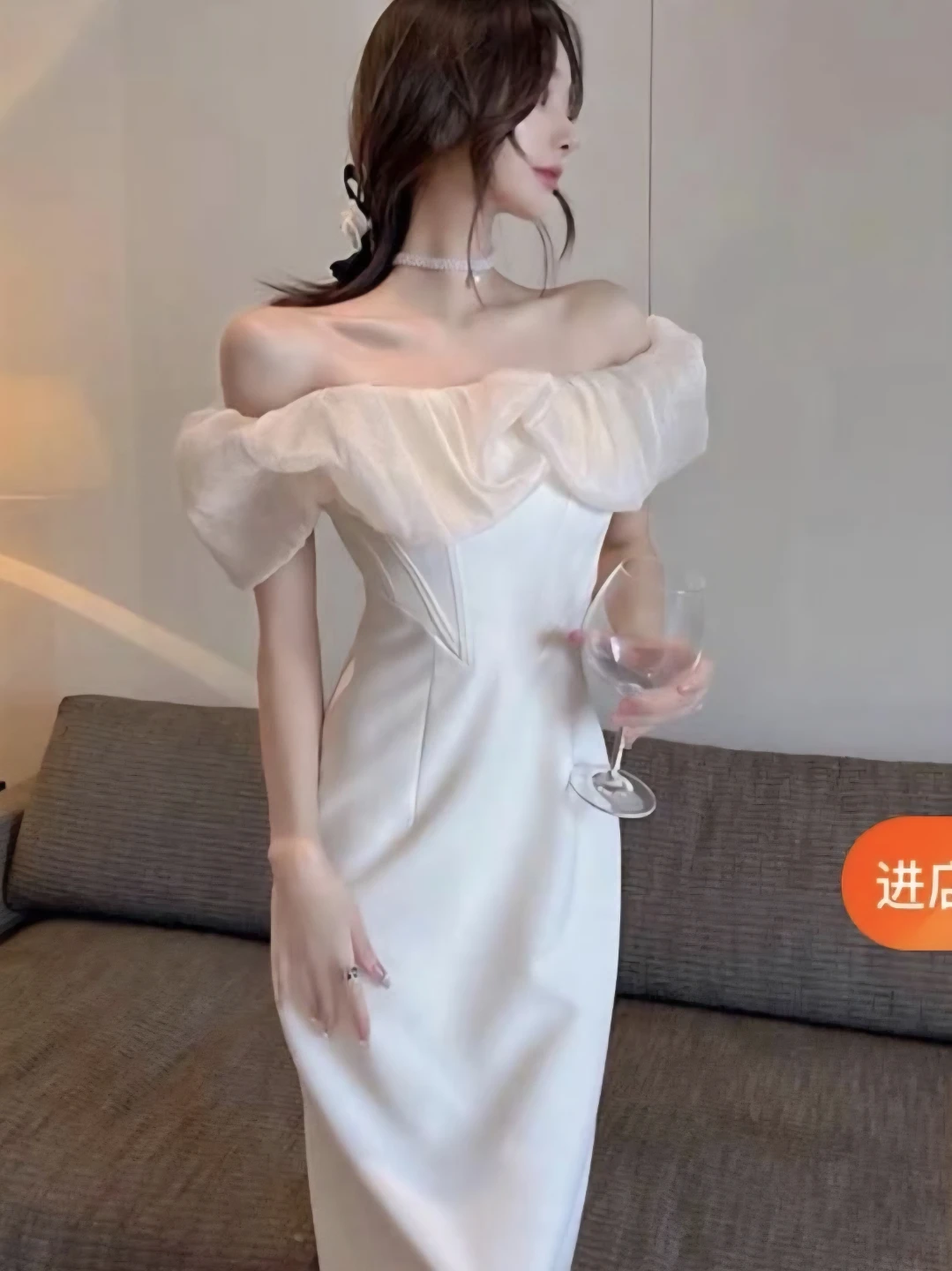 Women's Off-Shoulder Corset Dress - photo 2