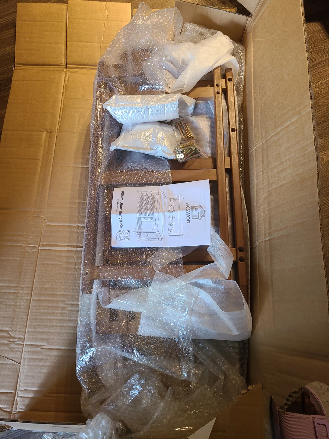 ACSOWOD Shoe Bench and Coat Rack Set - photo 3