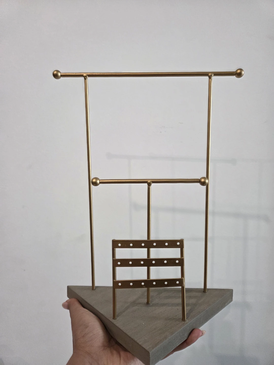 Gold Tone Jewelry Stand