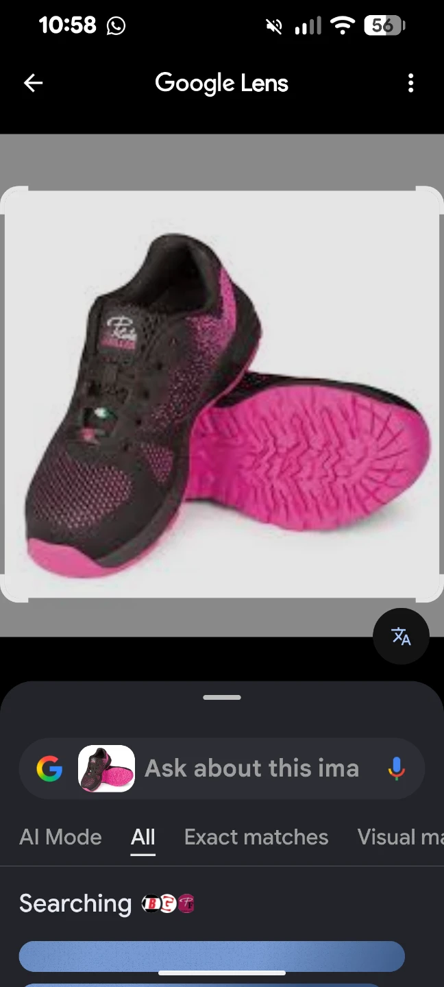 Pilote & Filles Women's Safety Running Shoes - Black/Pink