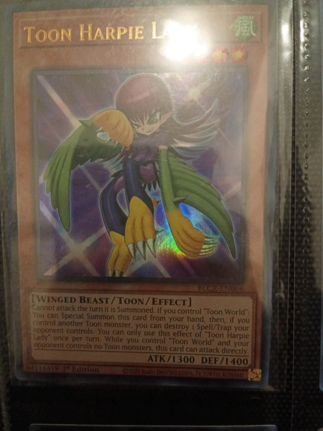 Toon Harpie Lady BLCR-EN066 Yu-Gi-Oh! Card⚽