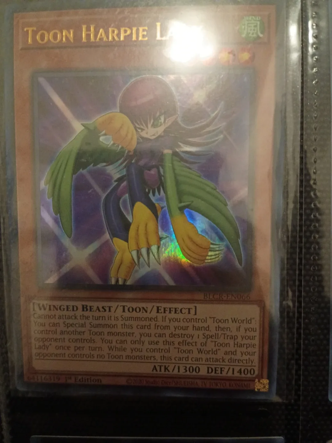 Toon Harpie Lady BLCR-EN066 Yu-Gi-Oh! Card⚽