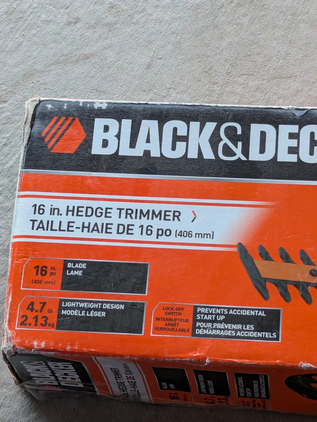 Black & Decker 16 in. Hedge Trimmer - photo 2