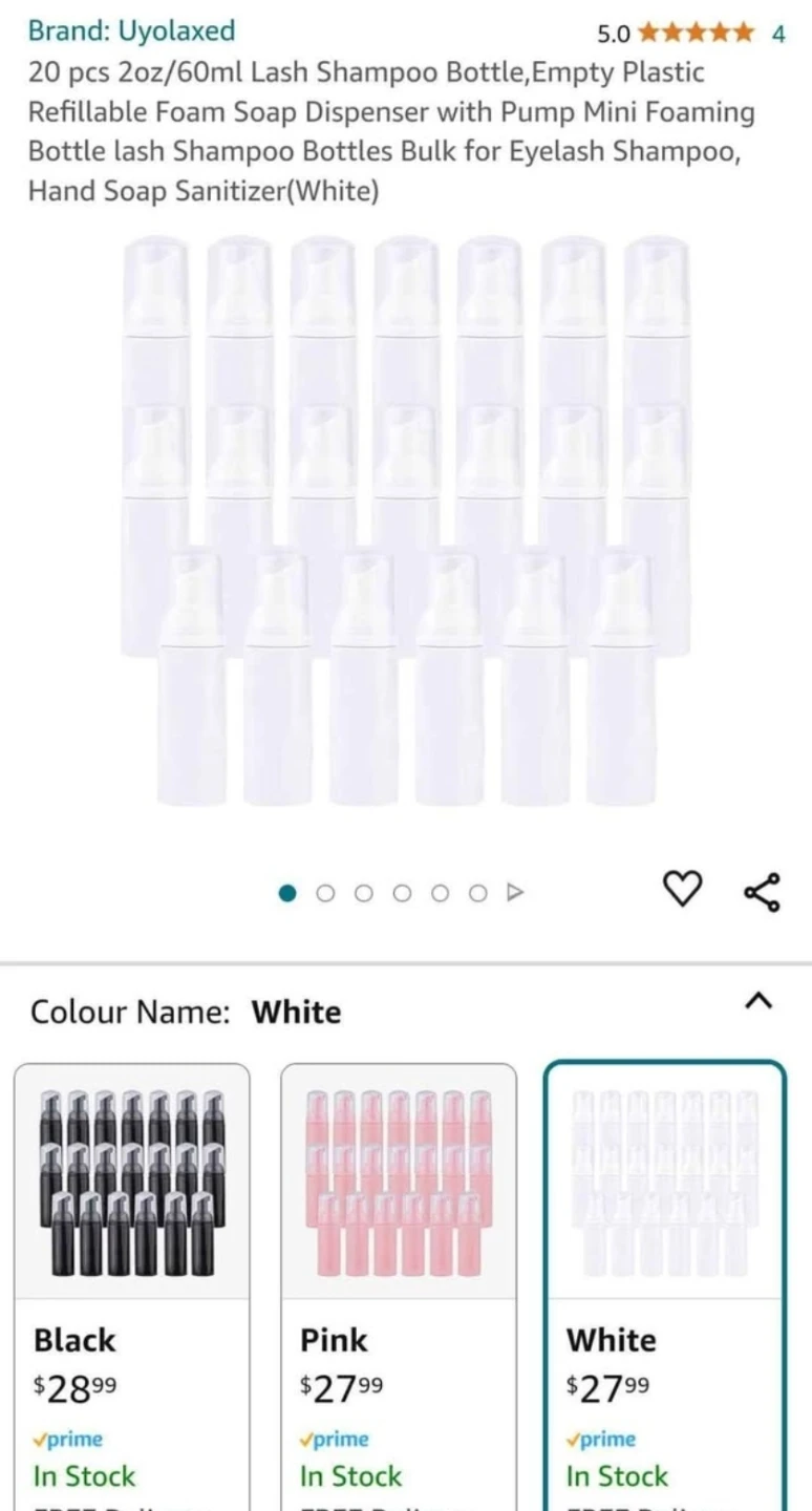 Foam Soap Dispenser Bottles - White - photo 3