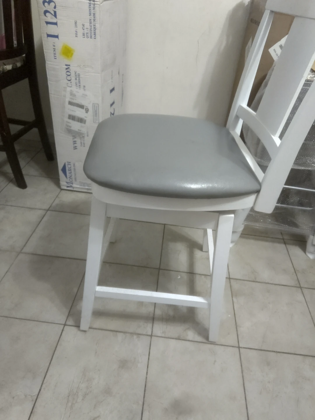 Monarch Specialties Barstool I 1233 White - photo 5