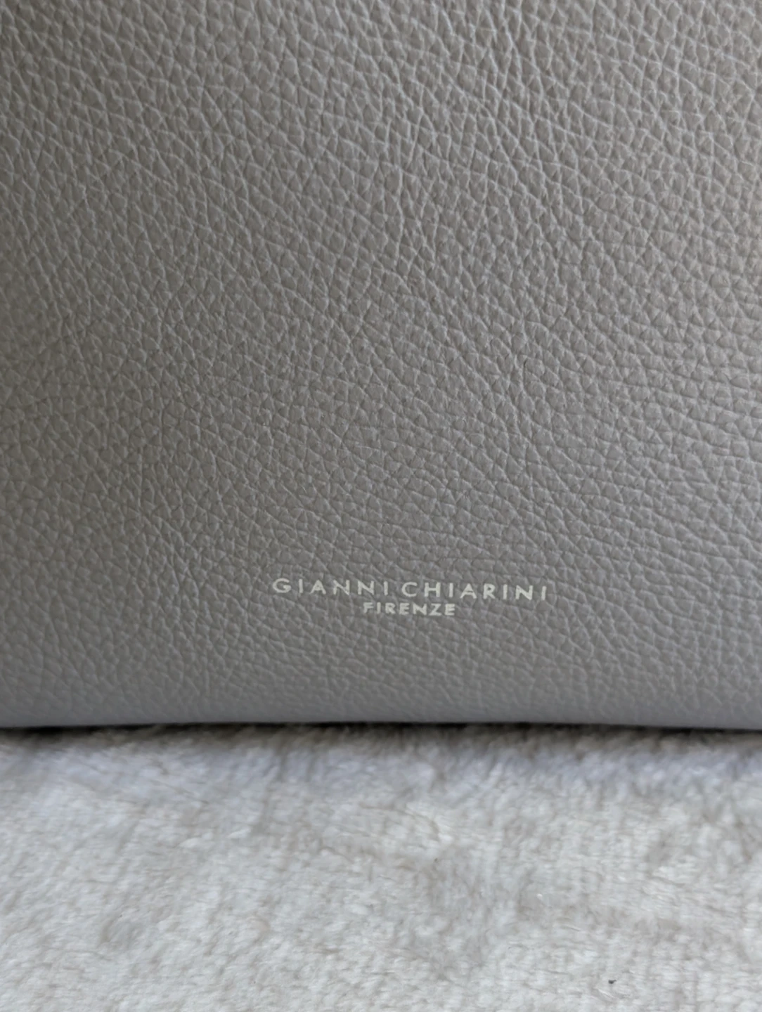 ⚽Gianni Chiarini Grey Leather Handbag - photo 4