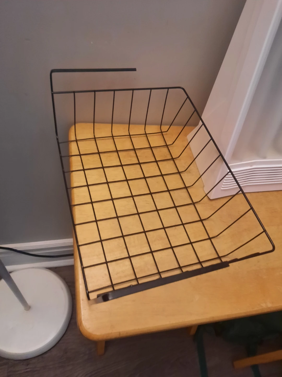 2 Black Wire Hanging Storage Baskets - photo 2