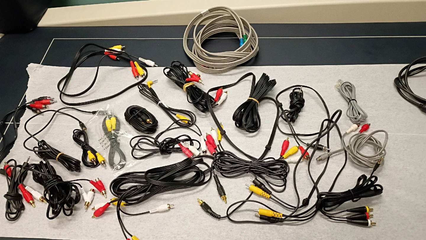 Assorted RCA and Audio Cables