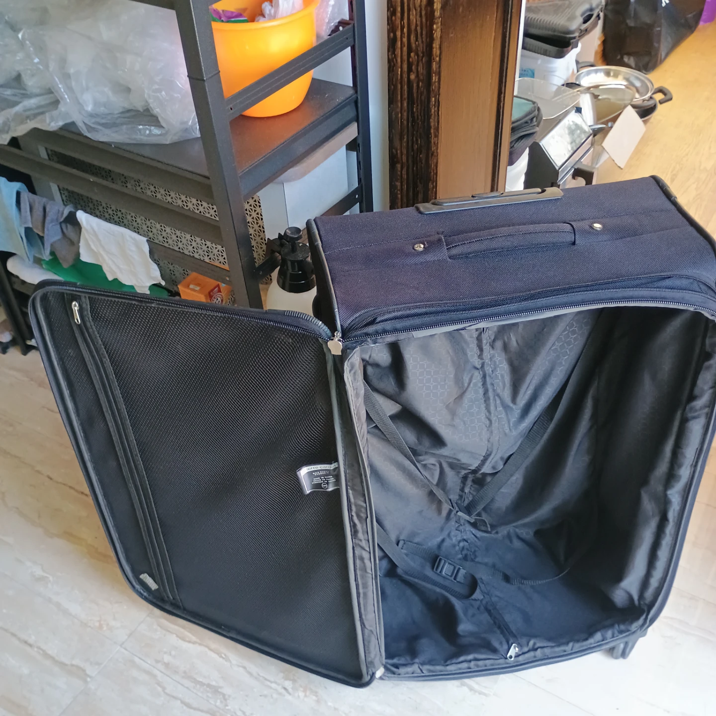 Pierre Cardin Black Rolling Suitcase