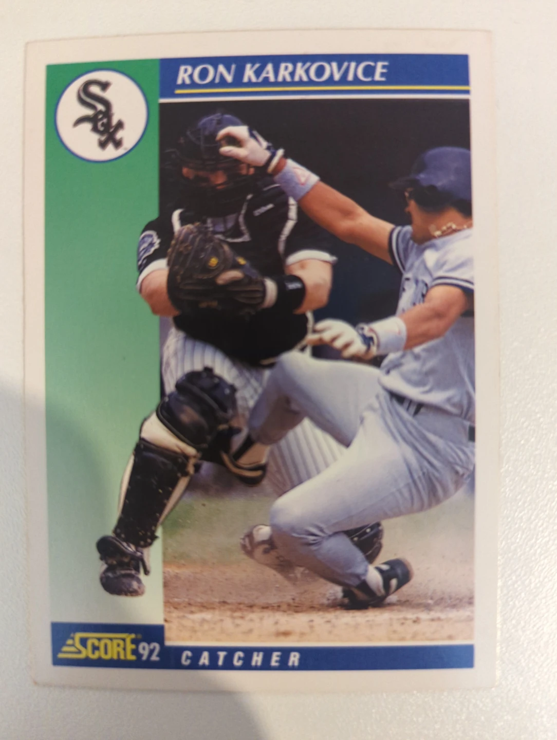 1992 Score Ron Karkovice Baseball Card ⚽
