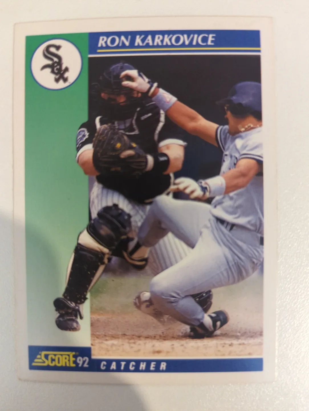 1992 Score Ron Karkovice Baseball Card ⚽
