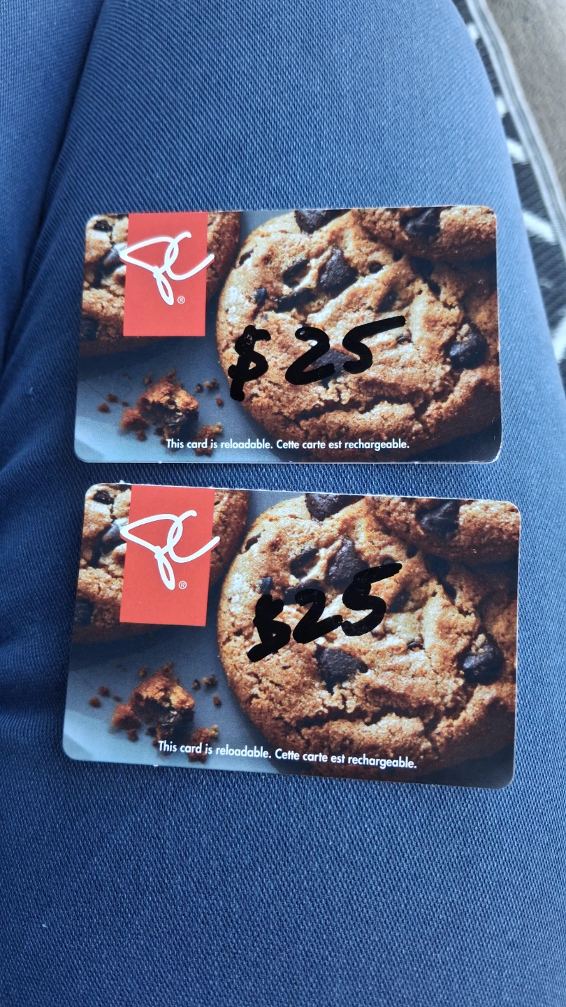 PC Gift Card - Two $25 Cards