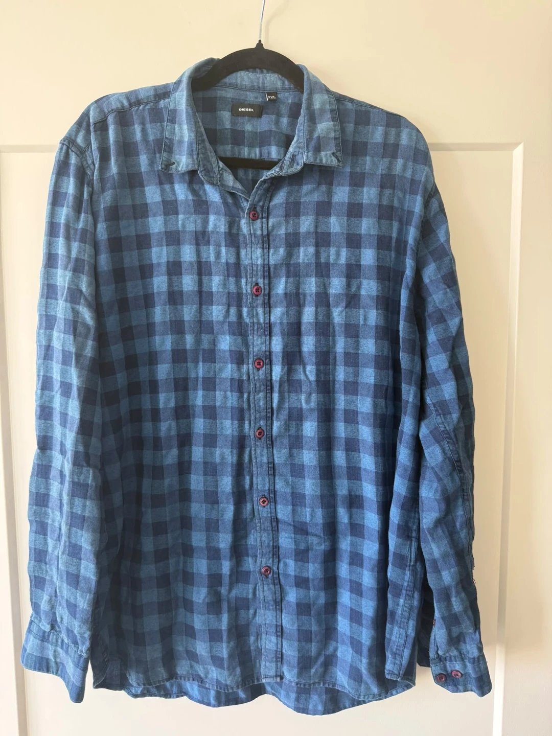 Diesel Plaid Long Sleeve Shirt XXL