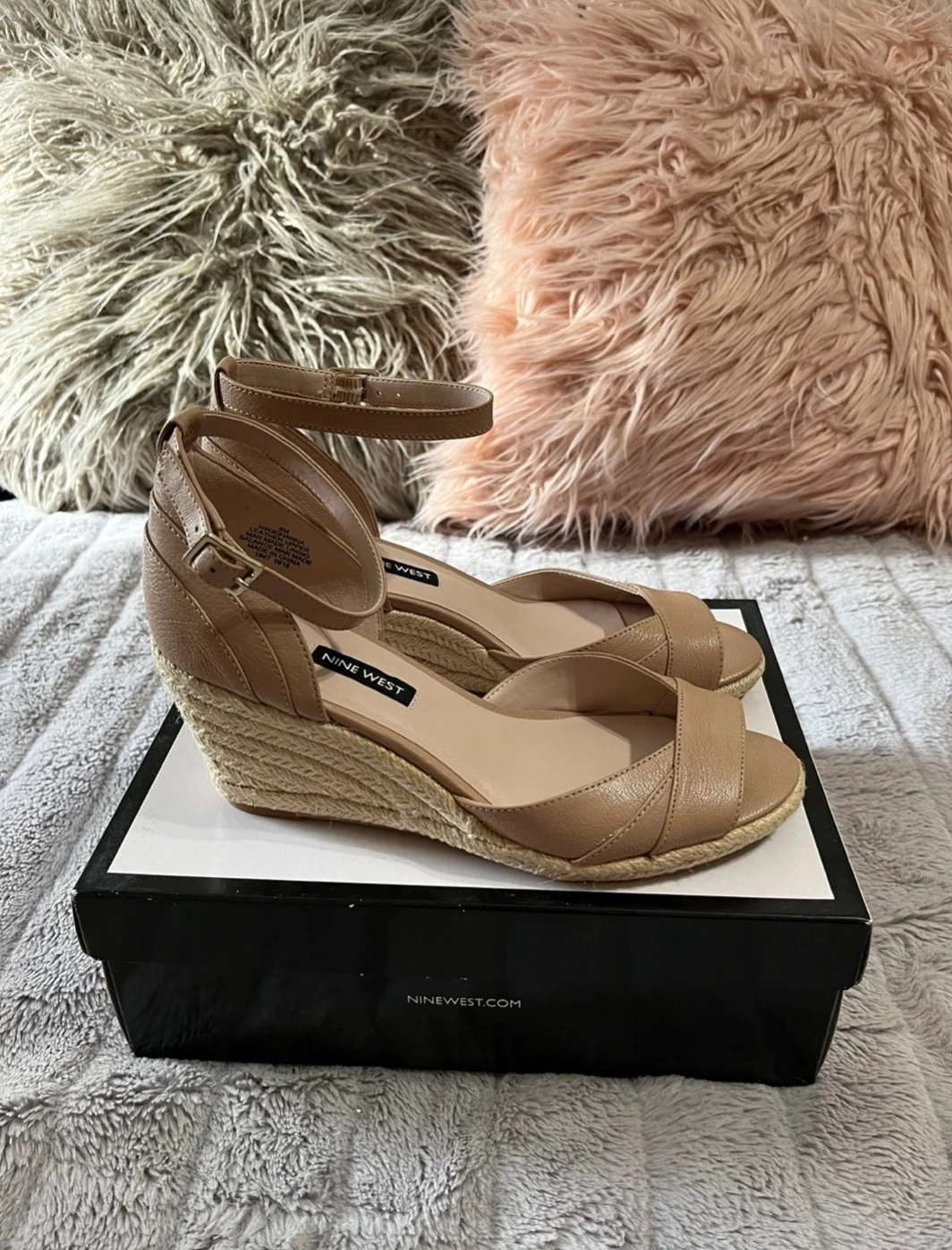 NEW Nine West Johanna Wedge Espadrille Sandals ⚽