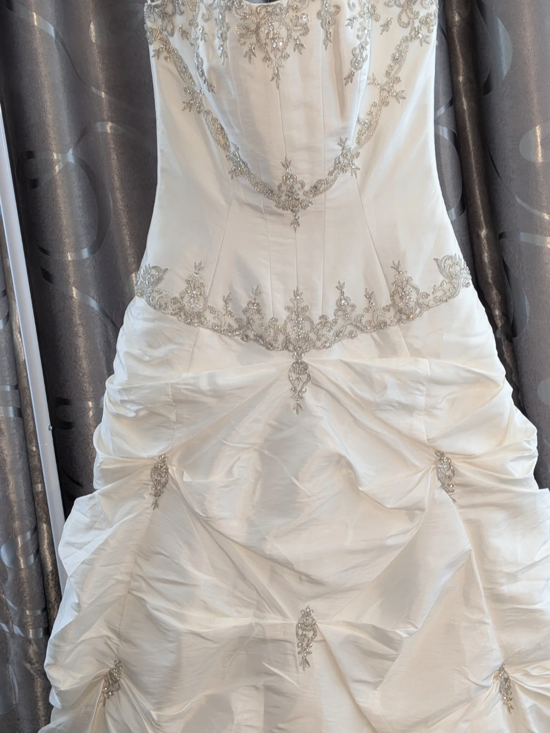Strapless Wedding Dress with Beading