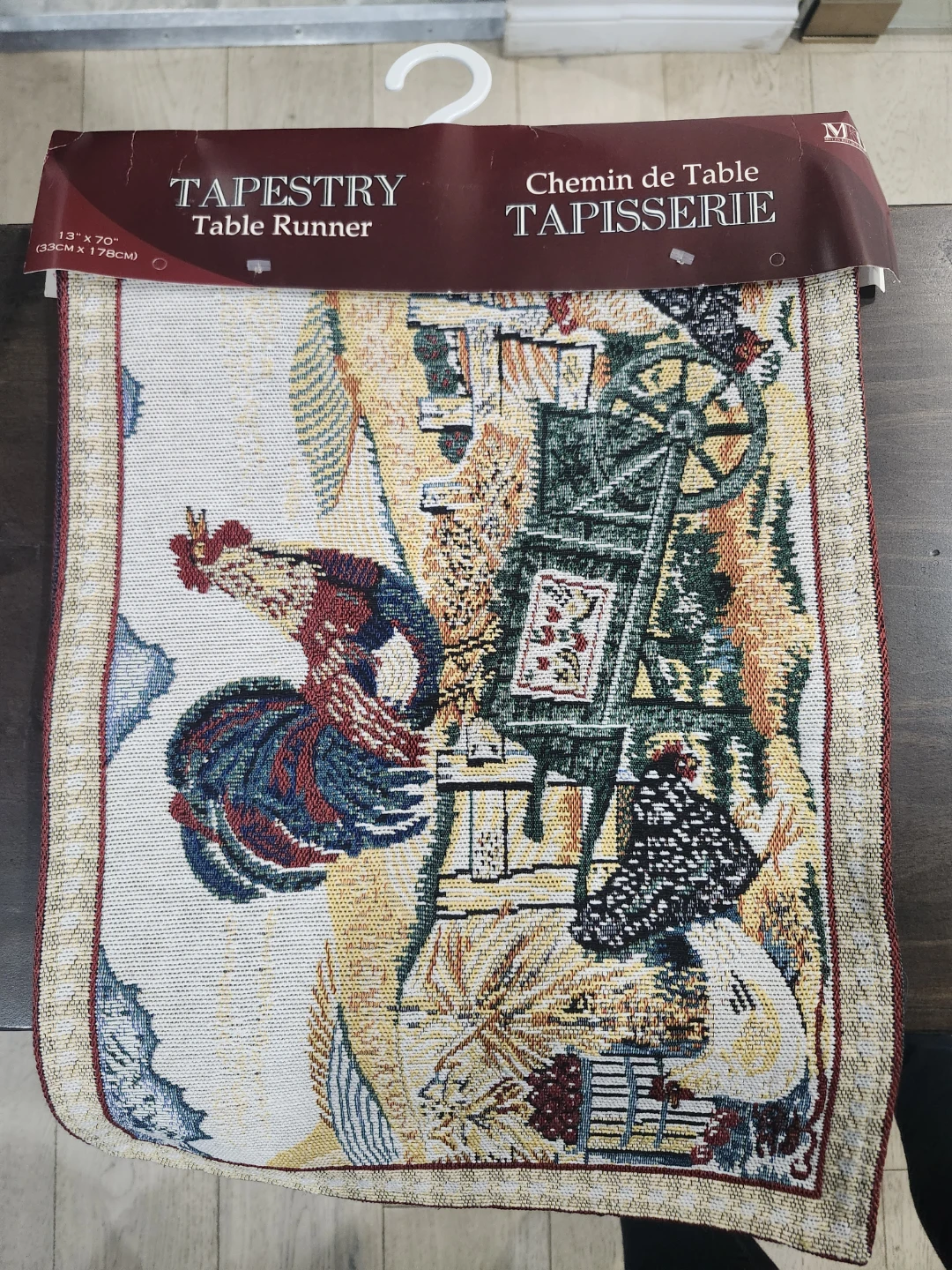Tapestry Table Runner with Rooster Design - photo 2
